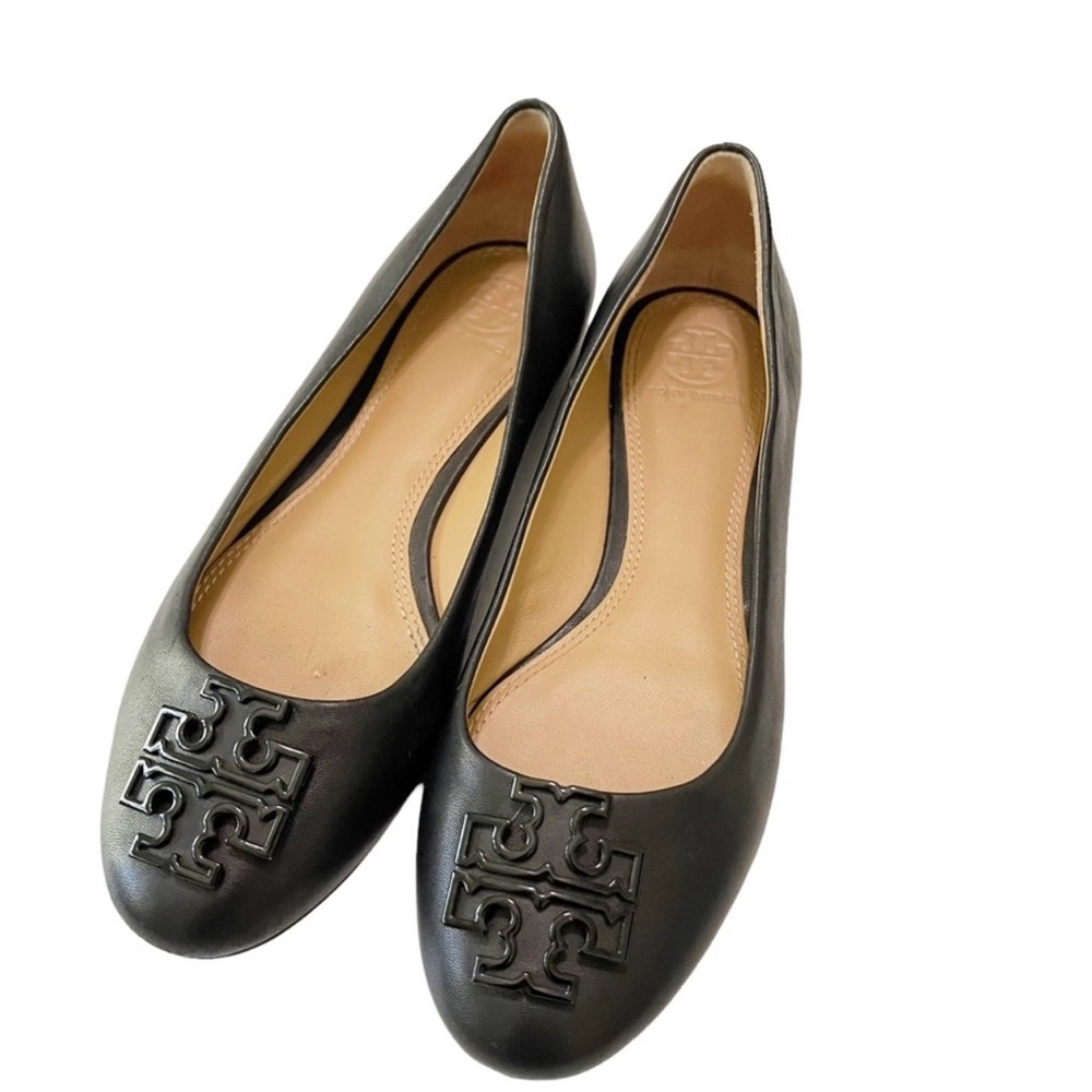 Women’s Tory Burch Black Leather Ballet Flat 6.5